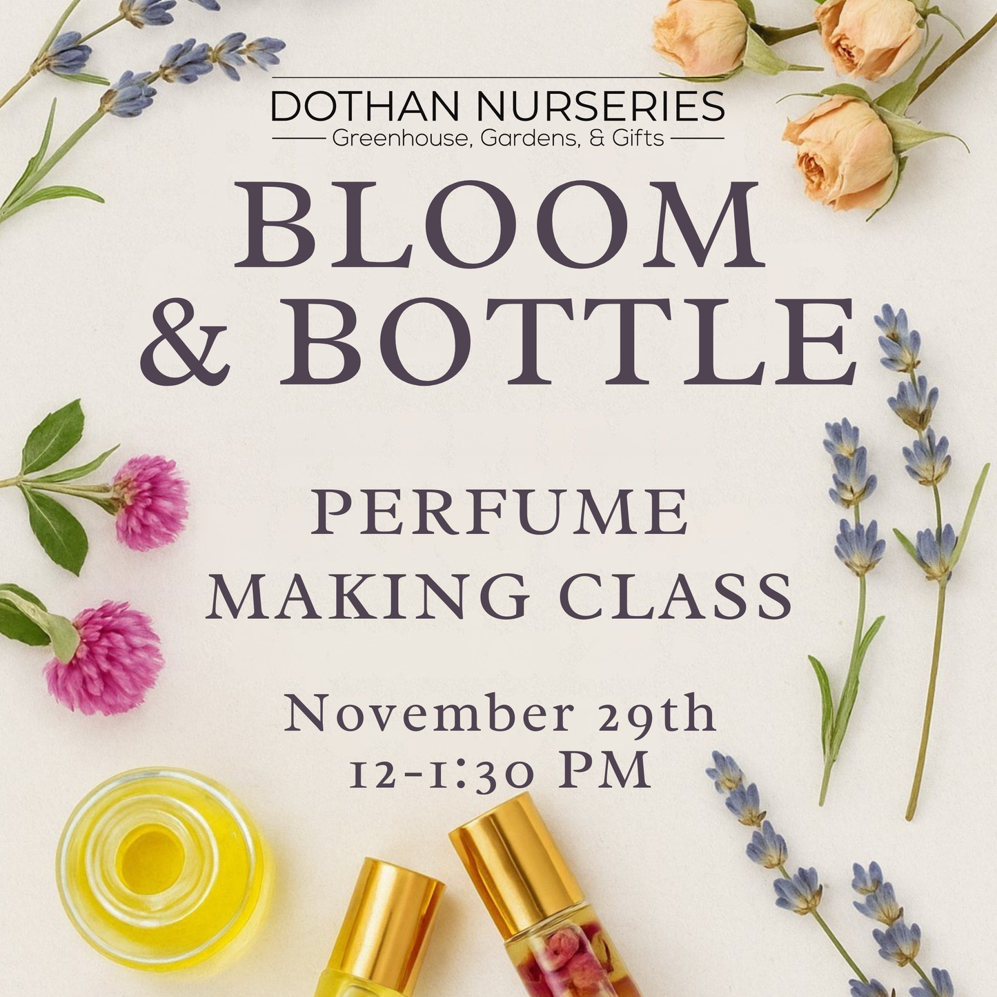 Bloom & Bottle Perfume Class