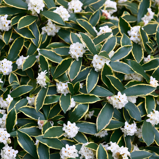 White Winter Daphne Variegated
